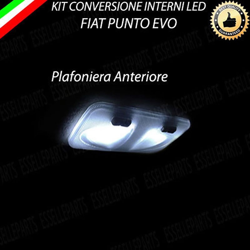 Led Interni Abitacolo FIAT PUNTO EVO Canbus 6000K Luce Bianca