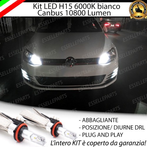 Kit Luci Diurne/Abbaglianti H15 10800 LUMEN VW GOLF VII