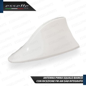 Antenna Pinna Bianco Lucido con Vera Ricezione radio Antenna Pinna Bianco Lucido con Vera Ricezione radio