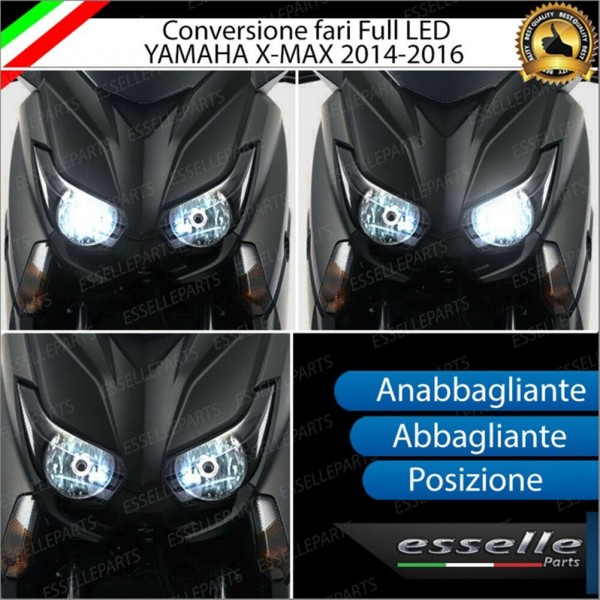 Conversione Fari Full LED YAMAHA X-MAX DAL 2014 AL 2017