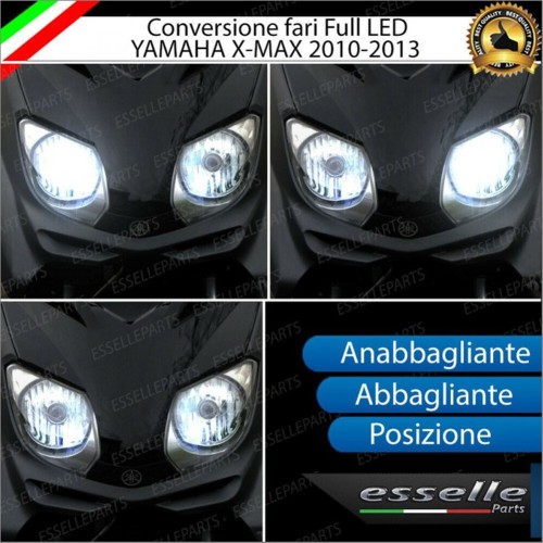 Conversione Completa Fari Full LED per Yamaha X-Max 125 6000 LM Lampade Compatte