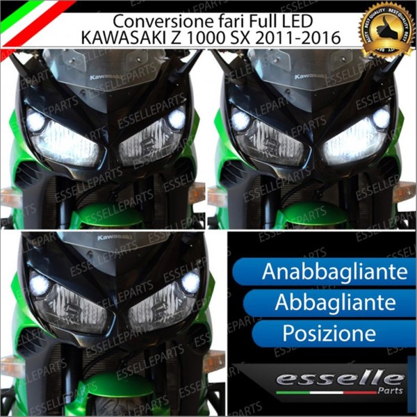 Conversione Fari Full LED ULTRA COMPATTA per KAWASAKI Z 1000 SX 2011-2016 ABS Tourer