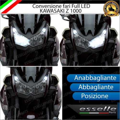 Conversione Completa Fari Full LED per Kawasaki Z 1000 6000 Lumen 6000K Bianco