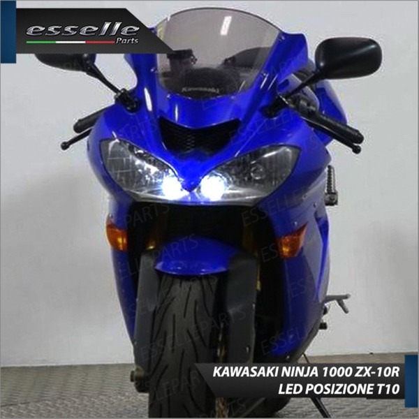 Conversione a Led per Kawasaki Ninja 1000 ZX-10R H7 e T10