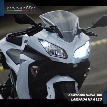 Conversione a Led per Kawasaki Ninja 300 ABS H7 e T10 6000K