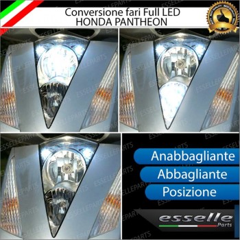 Conversione Fari Full LED per HONDA Pantheon 125 (2003-2006) Lampade 6000K Bianco Ghiaccio
