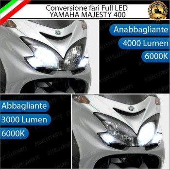 Conversione Fari Full LED ULTRA COMPATTA per YAMAHA Majesty 400 2009-2014