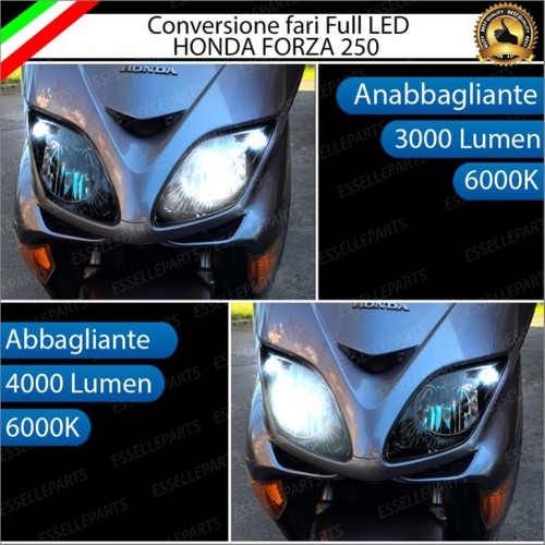 Conversione Fari Full LED ULTRA COMPATTA per HONDA Forza 250 2005-2007 X