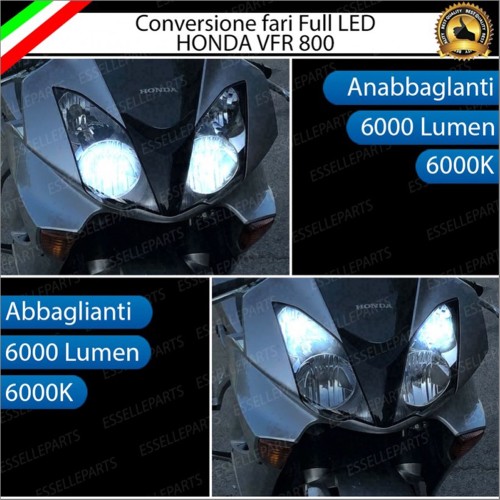 Conversione Fari Full LED ULTRA COMPATTA per HONDA VFR 800 2006-2013