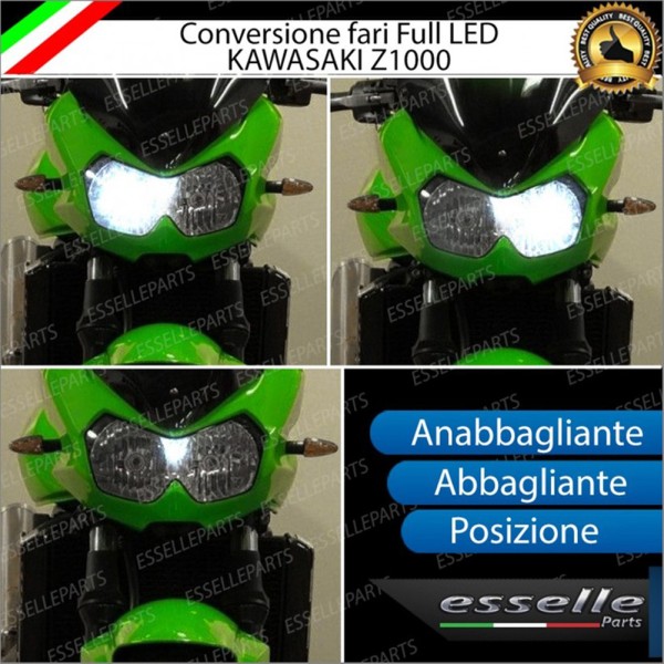 Conversione Fari Full LED ULTRA COMPATTA per KAWASAKI Z 1000 2007-2009