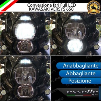 Conversione Fari Full LED ULTRA COMPATTA per KAWASAKI Versys 650 2010-2013