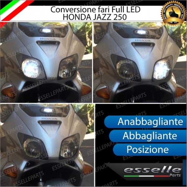 Conversione Fari Full LED per HONDA Jazz 250 (2001-2006) Lampade 6000K Bianco Ghiaccio