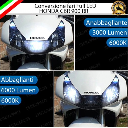 Conversione Fari Full LED ULTRA COMPATTA per HONDA CBR 900 RR 2002-2004 Fireblade