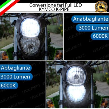 Conversione Fari Full LED ULTRA COMPATTA per KYMCO K-Pipe 125 2012-2017