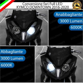 Conversione Fari Full LED ULTRA COMPATTA per KYMCO Downtown 350i 2020 TCS