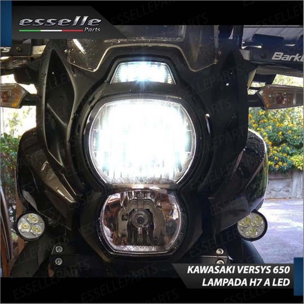 Conversione Lampade LED per Kawasaki Versys 650 Luce Bianca