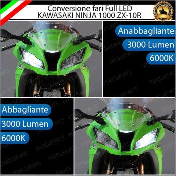 Conversione Fari Full LED ULTRA COMPATTA per KAWASAKI Ninja 1000 ZX-10R 2019-2020 SE
