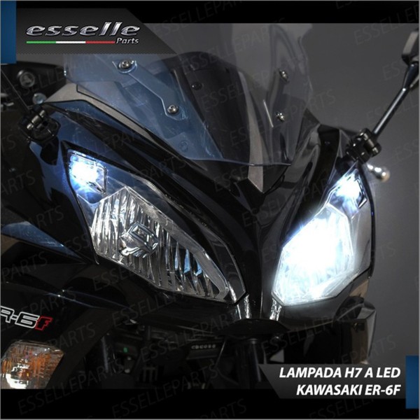 Conversione Fari Full LED ULTRA COMPATTA per KAWASAKI ER-6F 2012-2016 ABS