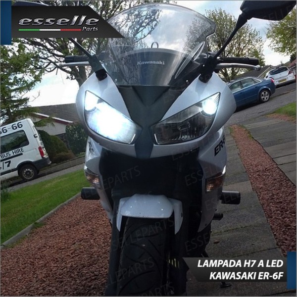 Conversione Fari Full LED ULTRA COMPATTA per KAWASAKI ER-6F 2009-2011