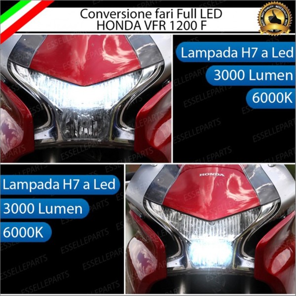 Conversione Fari Full LED ULTRA COMPATTA per HONDA VFR 1200 2009-2016 F ABS