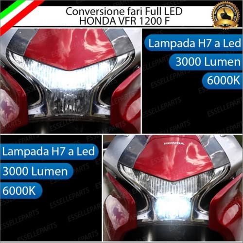 Conversione Fari Full LED ULTRA COMPATTA per HONDA VFR 1200 2010-2016 F DCT ABS