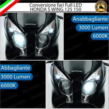Conversione Fari Full LED ULTRA COMPATTA per HONDA S Wing 150 2007-2011