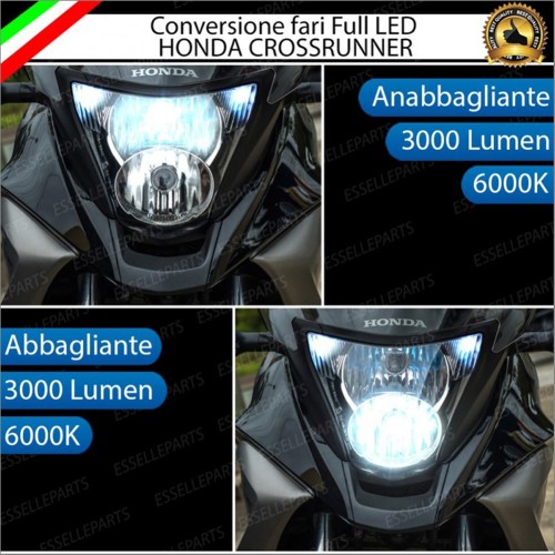 Conversione Fari Full LED ULTRA COMPATTA per HONDA Crossrunner 2010-2014 ABS