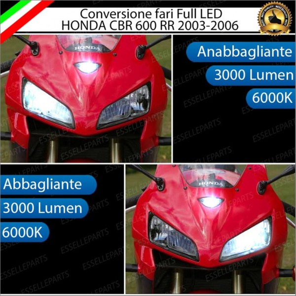 Conversione Fari Full LED ULTRA COMPATTA per HONDA CBR 600 RR 2003-2004