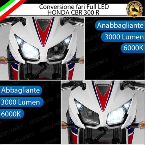 Conversione - ULTRA COMPATTA - Fari Full LED per HONDA CBR 300 R (2014-2017) ABS