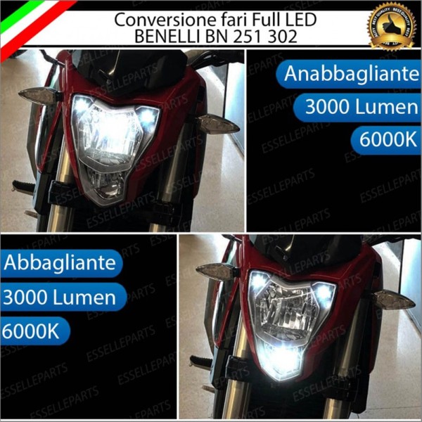 Conversione - ULTRA COMPATTA - Fari Full LED per BENELLI BN 302 (2017-2019)