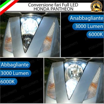 Conversione Fari Full LED per HONDA Pantheon 150 (2003-2008) Lampade 6000K Bianco Ghiaccio