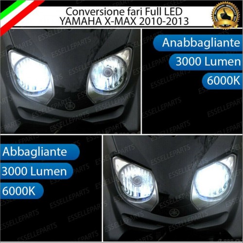 Conversione Fari Full LED per Yamaha X-Max 125 6000 Lumen Ultracompatte