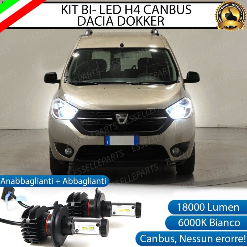 Kit LED H4 Per Dacia LOGAN Anabbaglianti + Abbaglianti
