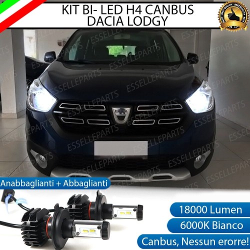 Kit Full LED H4 18000 LUMEN Anabbaglianti + Abbaglianti DACIA LODGY