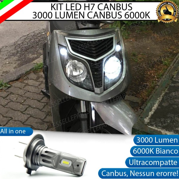 Lampada H7 3000 LUMEN Abbagliante per BENELLI Caffenero 125 2011-2016