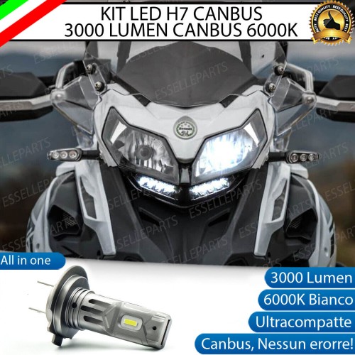 Lampada H7 3000 LUMEN Abbagliante per BENELLI TRK 502 2017-2020 ABS