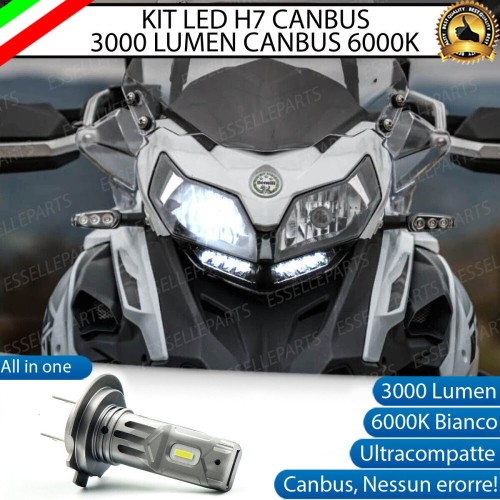 Lampada H7 3000 LUMEN Anabbagliante per BENELLI TRK 502 2017-2020 ABS