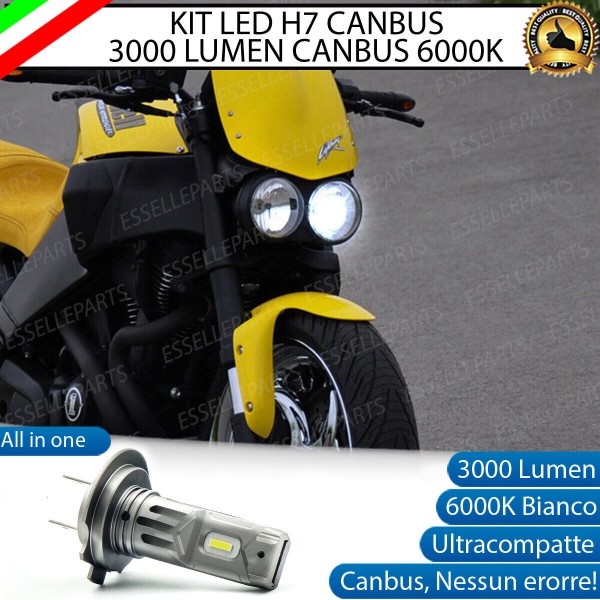 Lampada H7 3000 LUMEN Abbagliante per BUELL Lightning 2002-2011 XB 12S