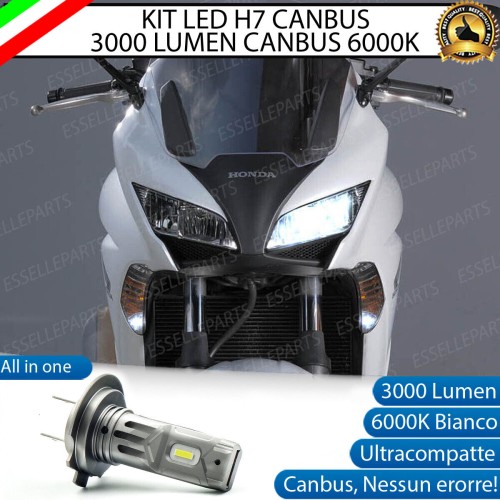Lampada H7 - ULTRA COMPATTA - 3000 LUMEN Abbagliante per HONDA CBF 1000 2009-2012 ST