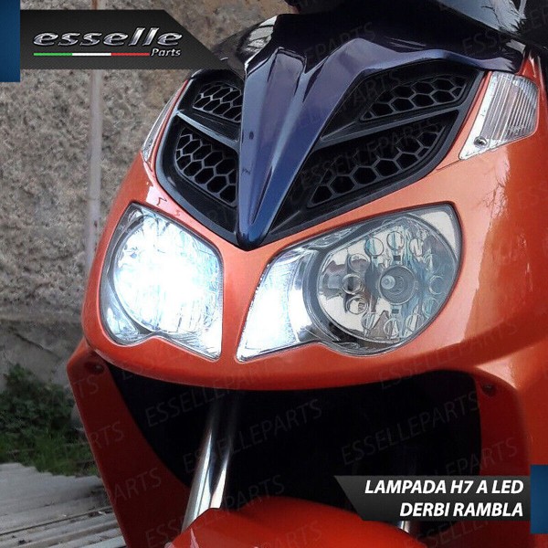 Lampada H7 - ULTRA COMPATTA - 3000 LUMEN Anabbagliante per DERBI Rambla 250 2008-2012