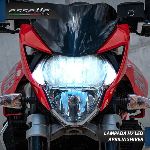 Lampada Singola Anabbagliante LED H7 3000 Lumen per APRILIA Shiver 750 2010-2016