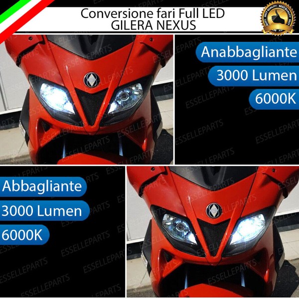 Conversione - ULTRA COMPATTA - Fari Full LED per GILERA Nexus 250 (2006-2008)
