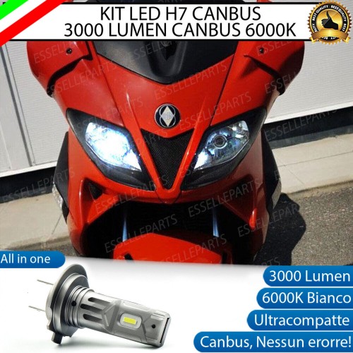 Lampada H7 - ULTRA COMPATTA - 3000 LUMEN Anabbagliante per GILERA Nexus 125 2007-2010