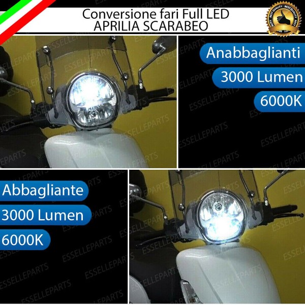 Conversione Fari Full LED APRILIA SCARABEO