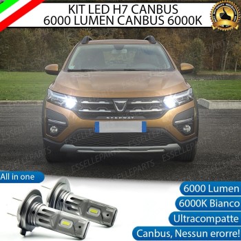 Kit Full LED H7 6400 LUMEN Abbaglianti DACIA SANDERO III