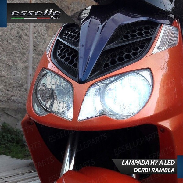 Conversione Fari Full LED - ULTRA COMPATTA - per DERBI Rambla 250 2008-2012