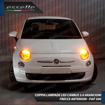 Coppia Frecce Anteriori WY21W T20 24 LED Canbus 3.0 Fiat 500 Pre-Restyling