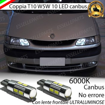 Luci posizione T10 W5W 10 LED canbus Renault Espace 3 Dal 07/2000
