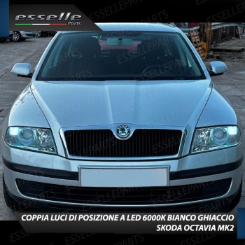 Lampade T10 W5W 6 LED luci posizione Skoda Octavia 2 1Z