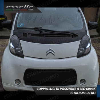 Coppia Lampade T10 W5W LED canbus con lente frontale per luci di posizione per Citroen C-Zero Coppia Lampade T10 W5W LED canbus con lente frontale per luci di posizione per Citroen C-Zero